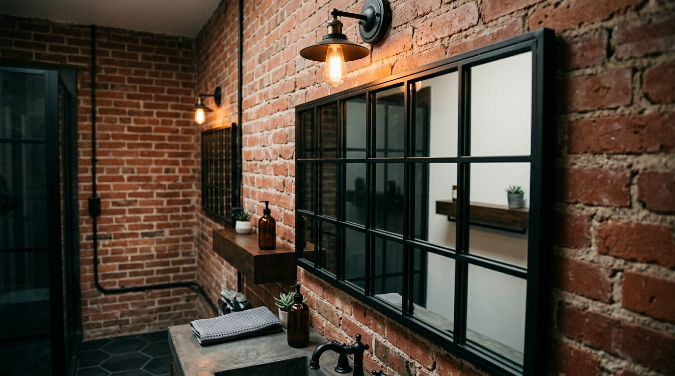 Make the mirror the focal point intentionally